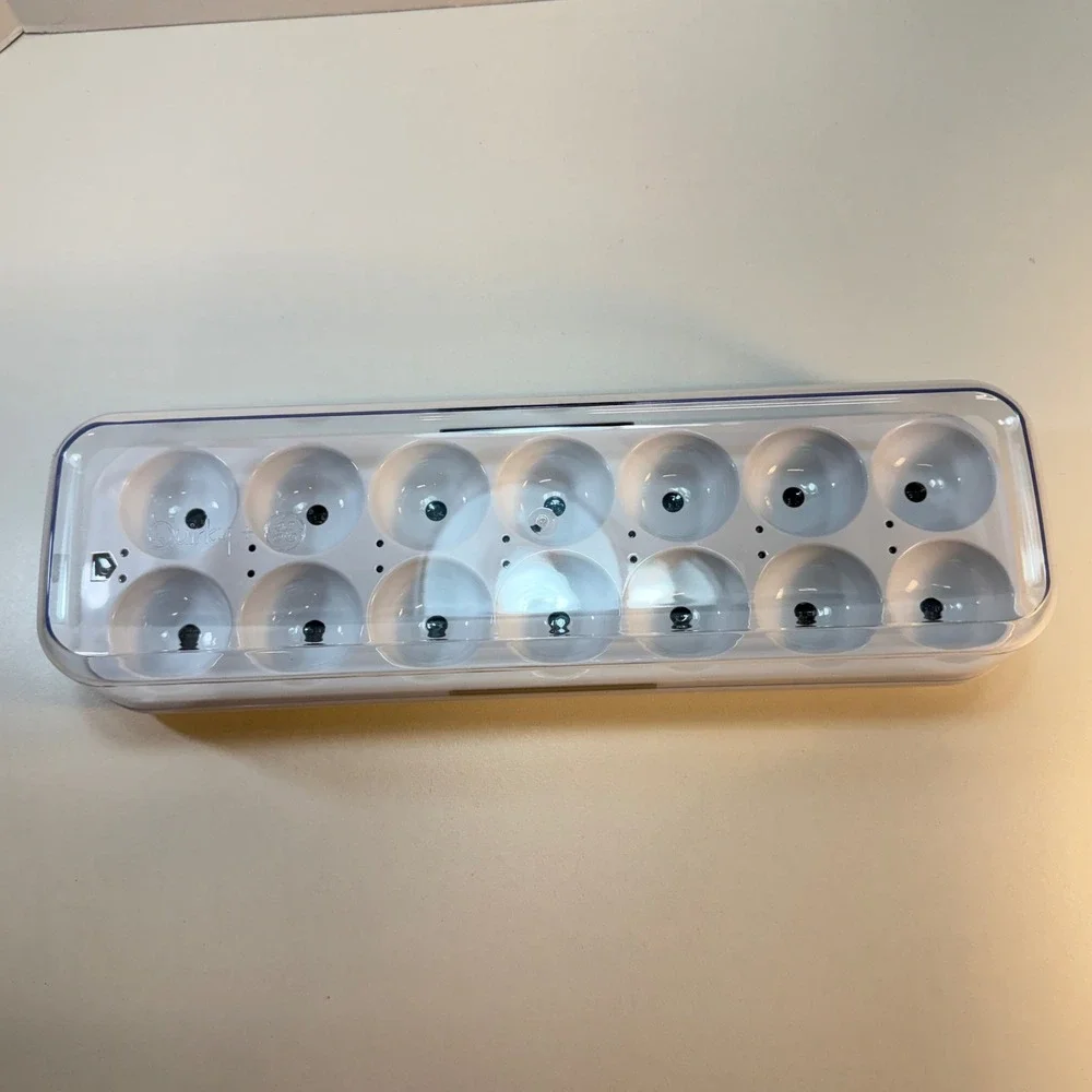 Quirky‎ GE Egg Minder Smart Egg Tray White Plastic Refrigerator Storage 14 READ